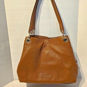 Michael Kors Kensington Large Leather Tote (Brown)